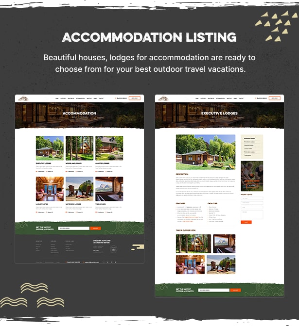 Activland - Outdoor Activities WordPress Theme - Accommodation Listing