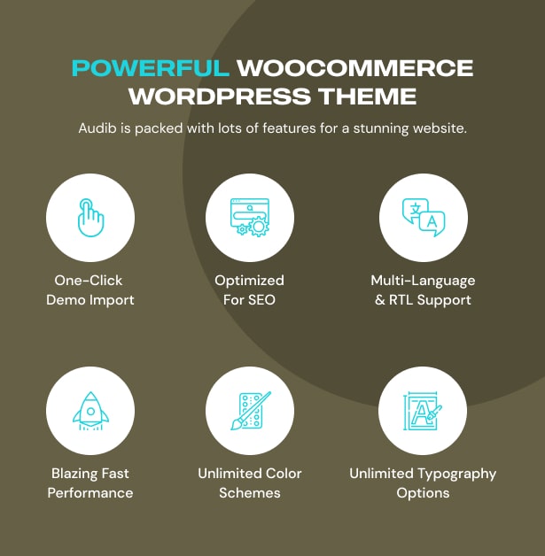 Audib - Audio Store WooCommerce Theme Core Features