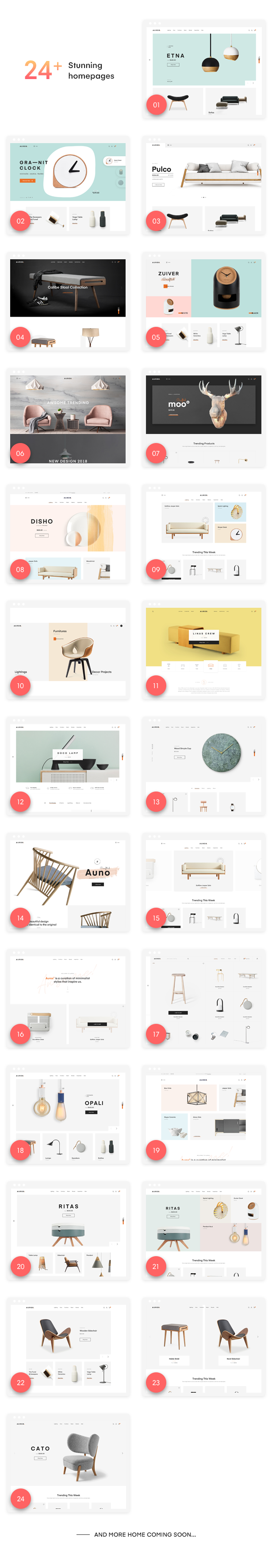 Auros – Furniture Elementor WooCommerce Theme