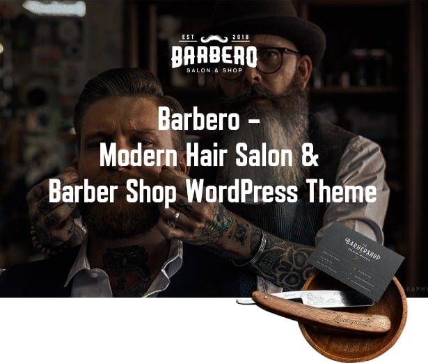 Barbero - Best Hair Salon & Barbershop WordPress Theme