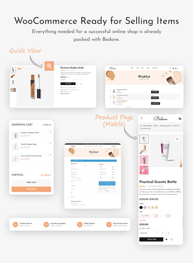 Bedove - Beauty & Cosmetics Shop WordPress Theme