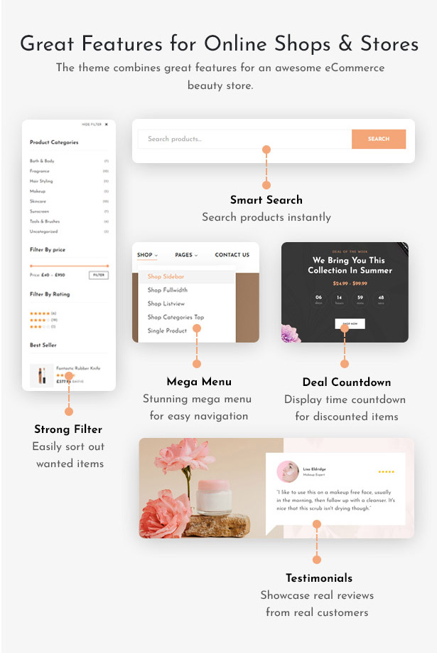 Bedove - Beauty & Cosmetics Shop WordPress Theme