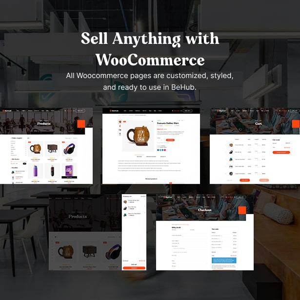BeHub - Coworking Space WordPress Theme WooCommerce Shop page