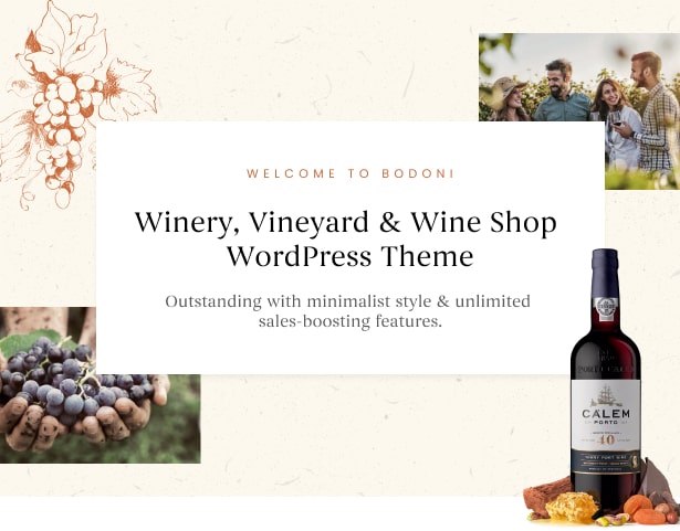 Bodoni - Wine Shop & Vineyard WordPress Theme 