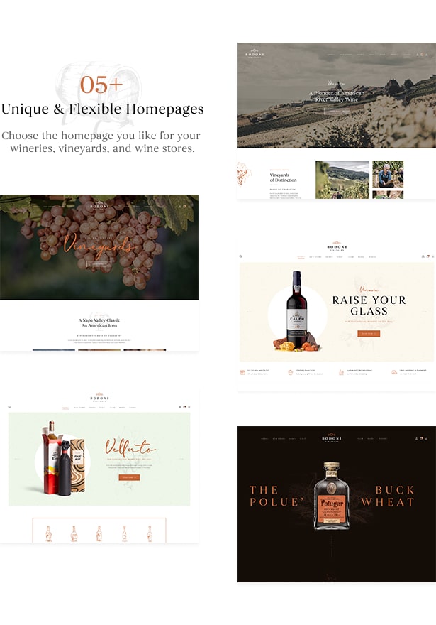 Bodoni - Wine Shop & Vineyard WordPress Theme 