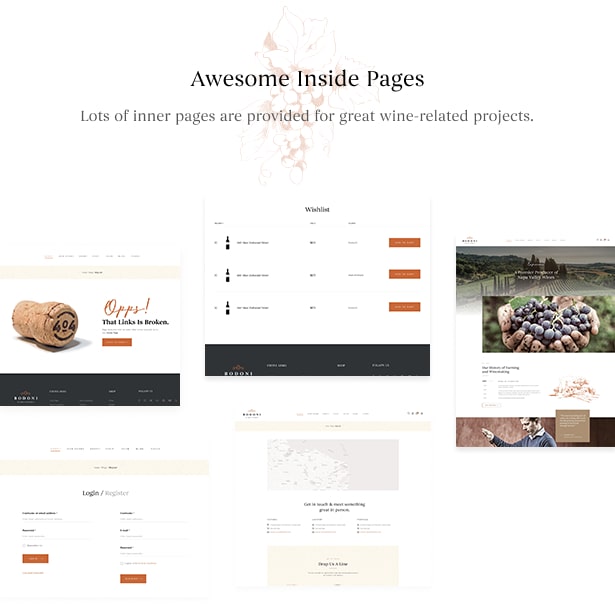 Bodoni - Wine Shop & Vineyard WordPress Theme 