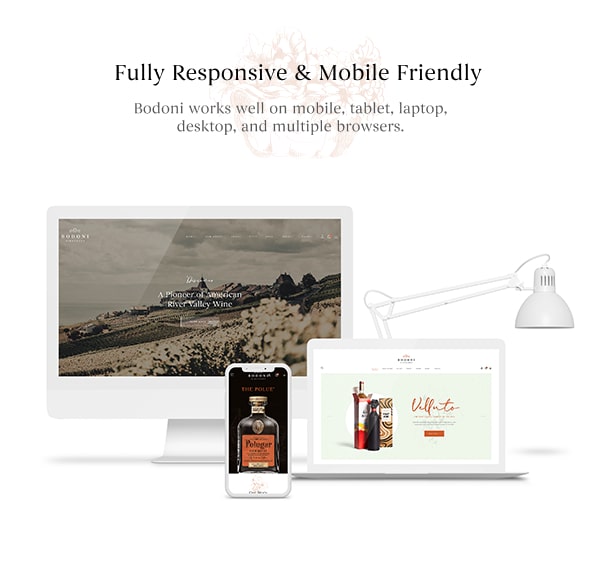 Bodoni - Wine Shop & Vineyard WordPress Theme 