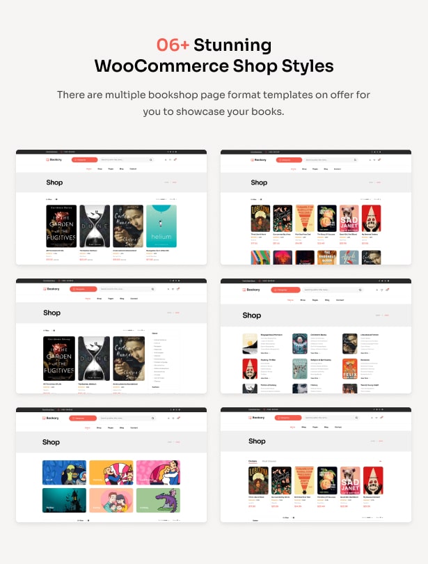 Bookory - Bookstore WordPress Theme - WooCommerce Shop Styles