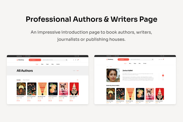Bookory - Bookstore WordPress Theme - Authors & Writers