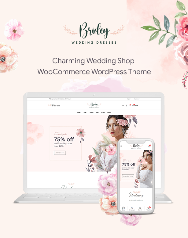 Bridey - Best Bridal Store WooCommerce WordPress Theme