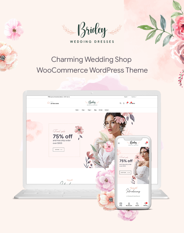 Bridey - Bridal Store WooCommerce WordPress Theme