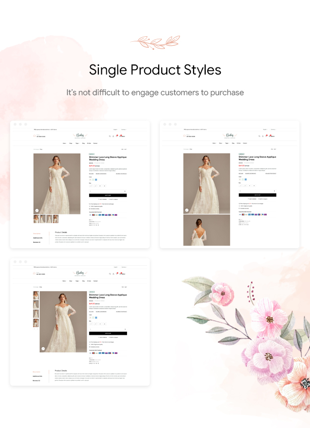 Bridey - Bridal Store WooCommerce WordPress Theme