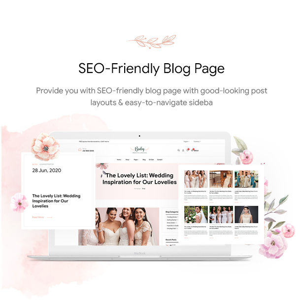 Bridey - Bridal Store WooCommerce WordPress Theme