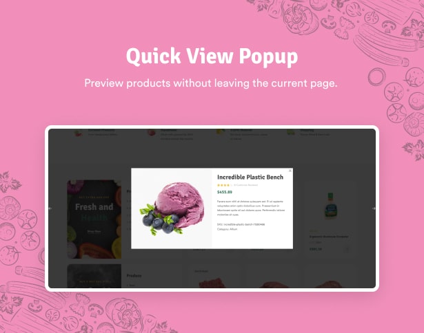 Ecolive - Organic Food WooCommerce WordPress Theme - Quick View Popup