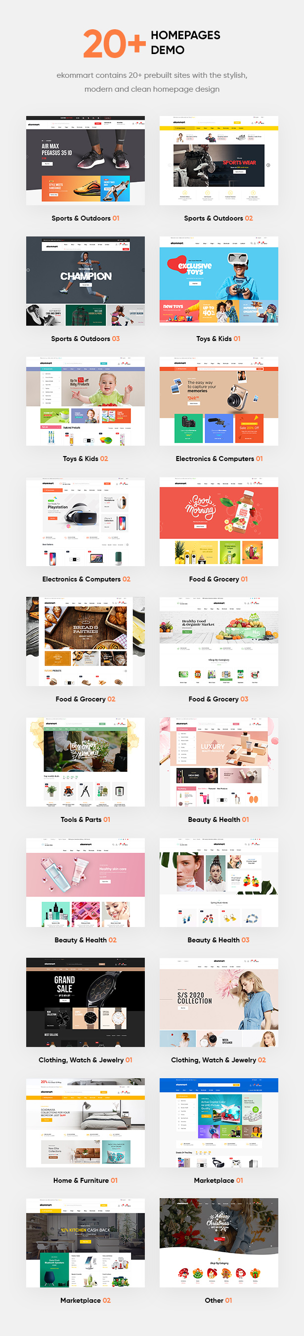 ekommart - All-in-one eCommerce WordPress Theme