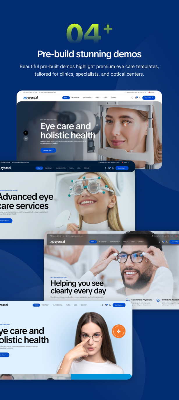 Eyecazi - Optometrist & Eye Care WordPress Theme