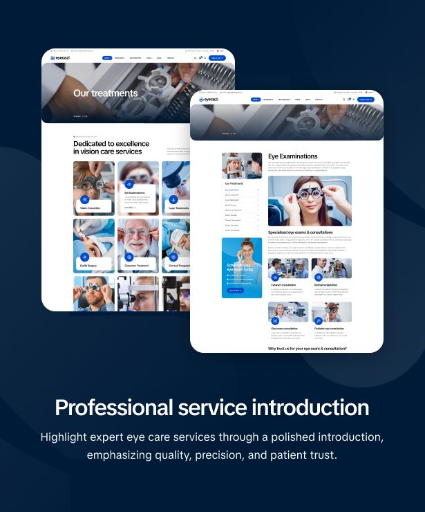 Eyecazi - Optometrist & Eye Care WordPress Theme