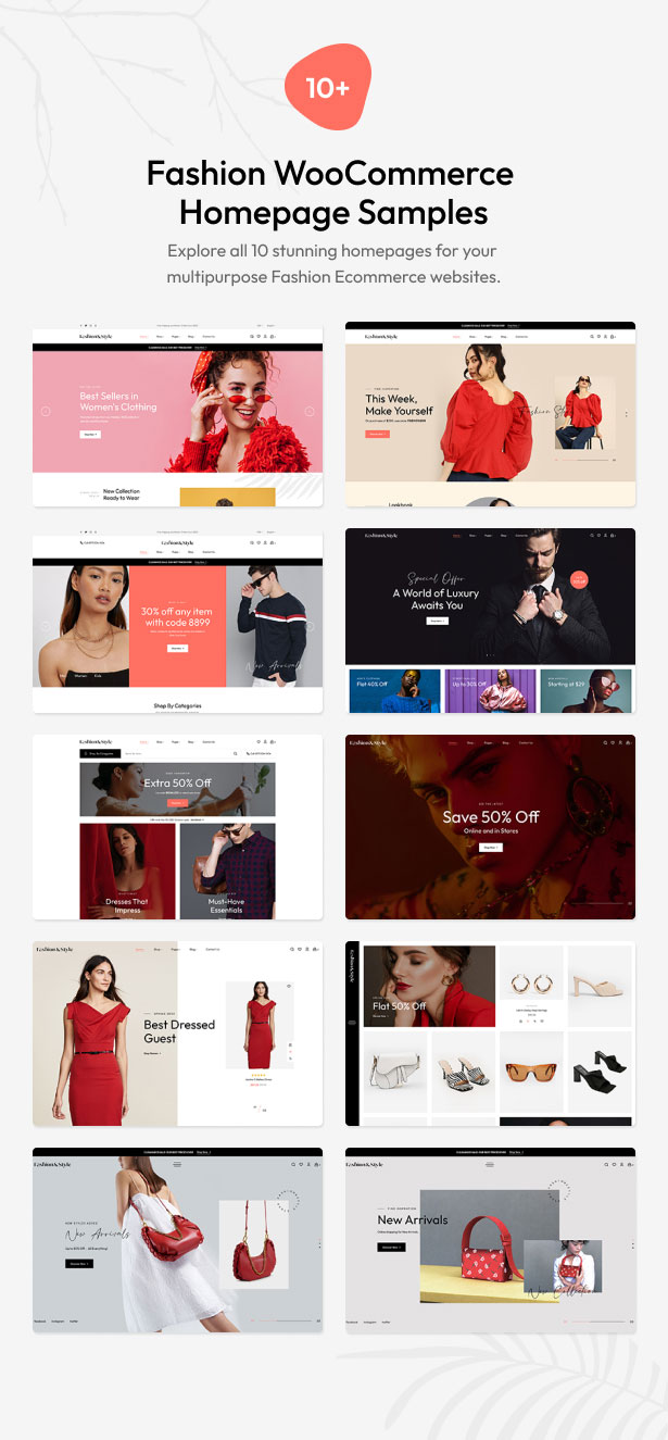 Fashion WooCommerce WordPress Theme - Fashion Homepages