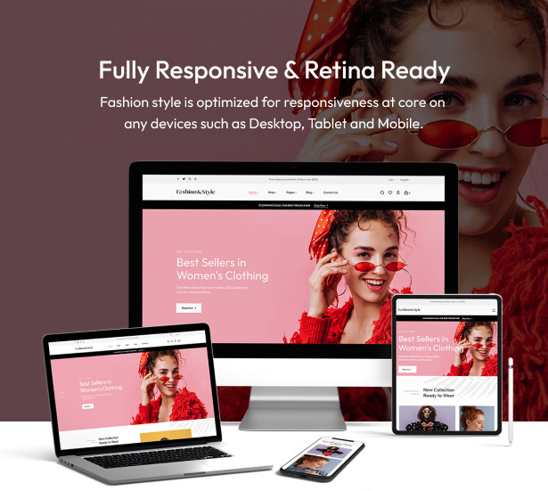 Fashion WooCommerce WordPress Theme - Fashion Theme Responsiveness