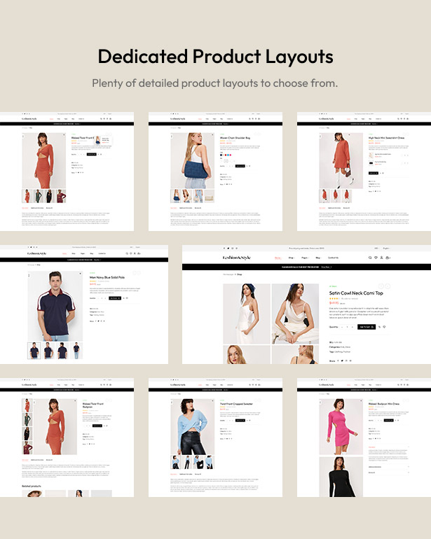 Fashion WooCommerce WordPress Theme Product Layouts