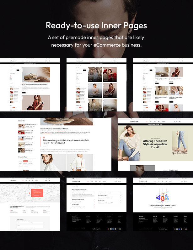Fashion WooCommerce WordPress Theme - Inner Pages