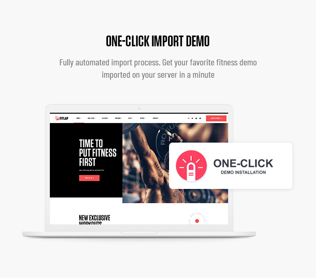 Fitlap - Gym & Fitness Club WordPress Theme - Import Demos in Seconds