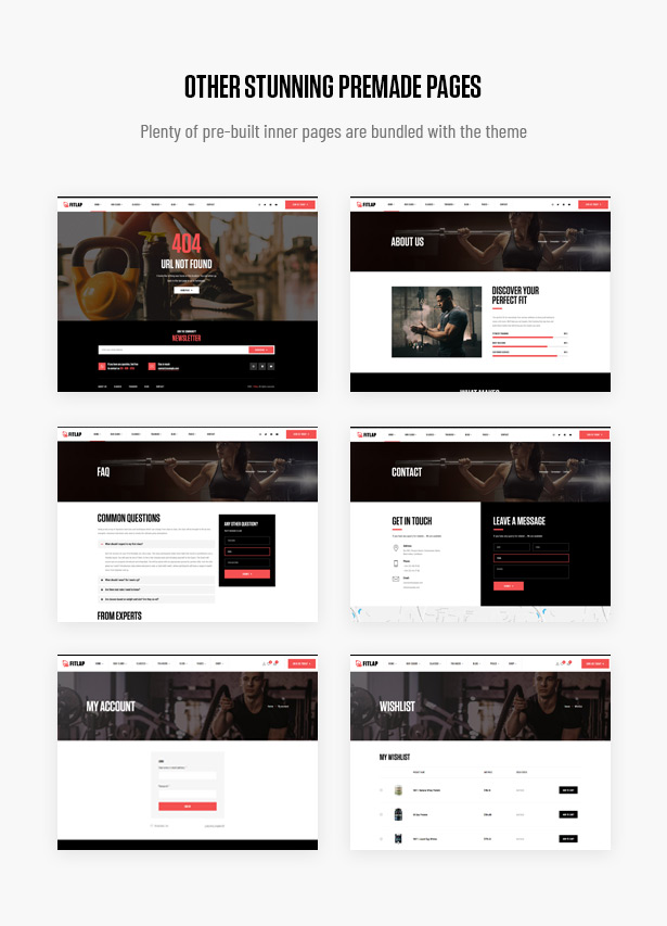 Fitlap - Gym & Fitness Club WordPress Theme