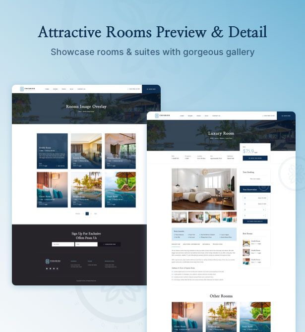 Foxuries - Resort & Hotel WordPress Theme