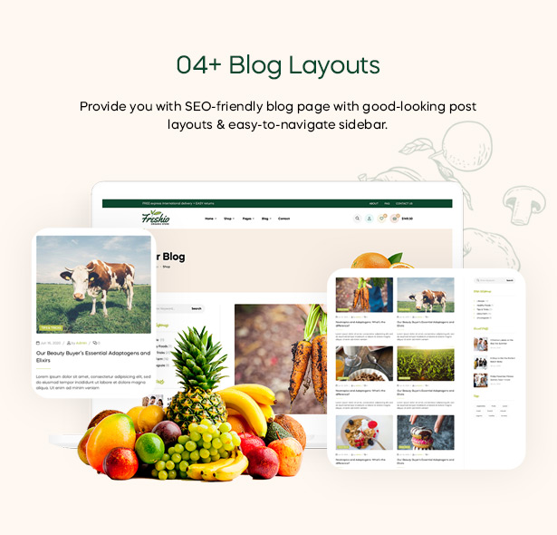 Freshio - wordpress food blog theme