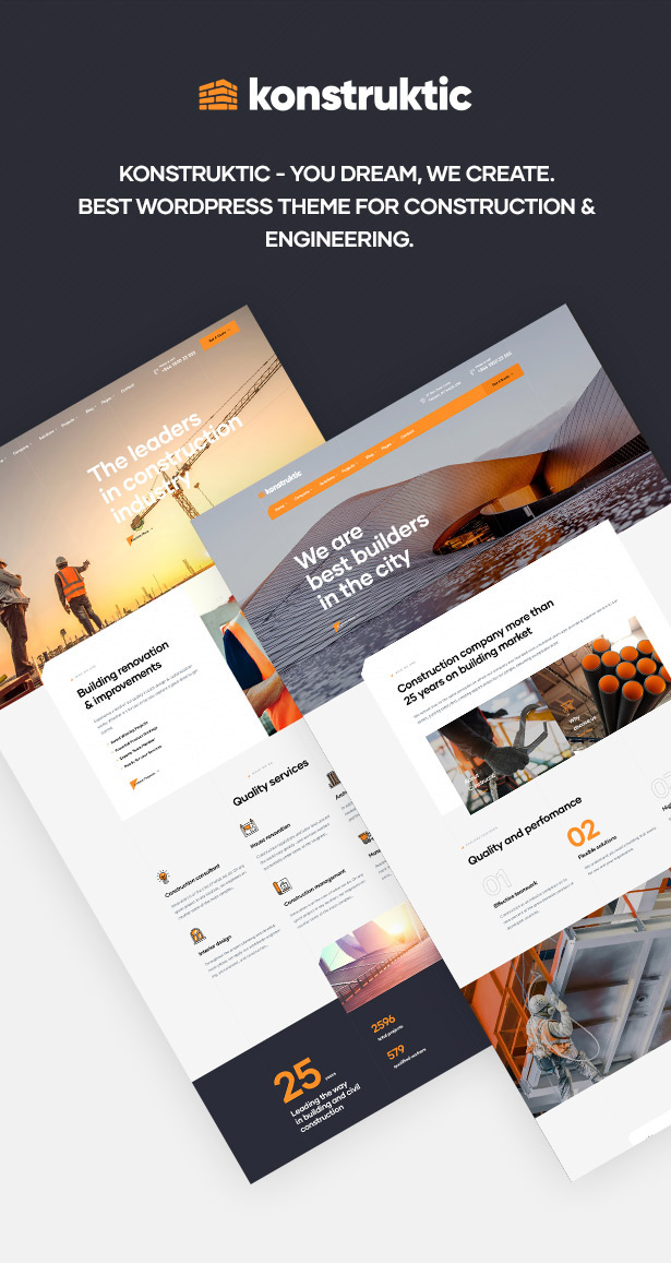 Konstruktic - Best Building, Engineering & Architecture WordPress Theme