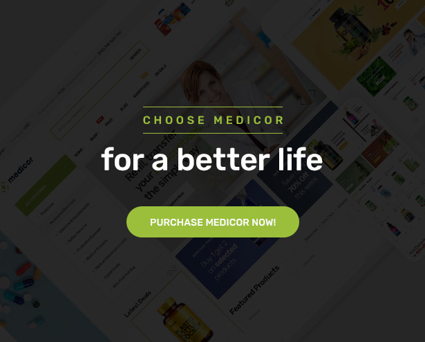 Medicor - Medical Clinic & Pharmacy WooCommerce WordPress Theme