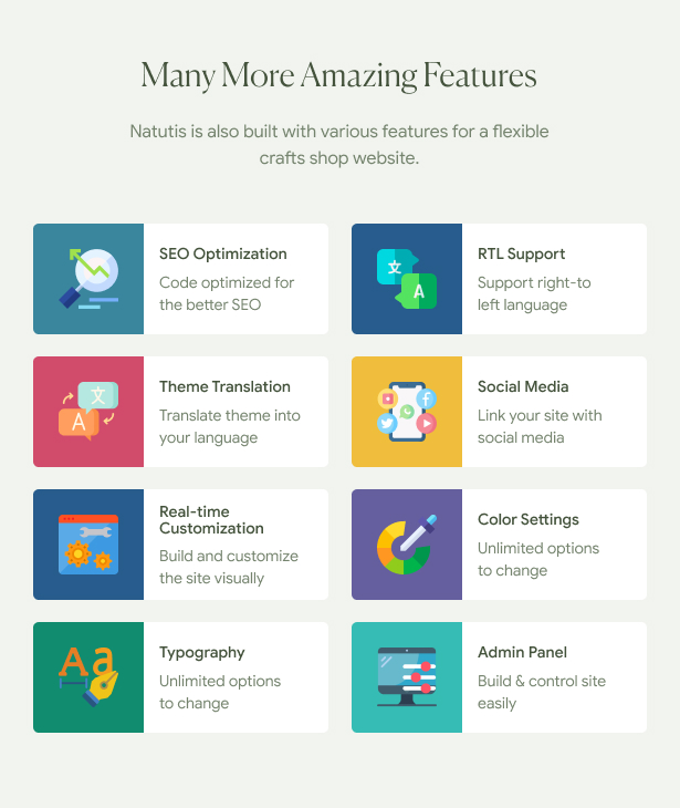 Naturis - Handmade WooCommerce WordPress Theme - More Amazing Features
