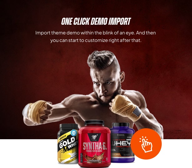 Nutritix - Supplement nutrition WooCommerce Theme demo import