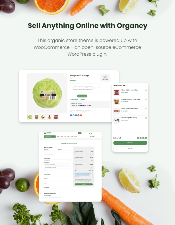 Organey - Organic Food WooCommerce WordPress Theme