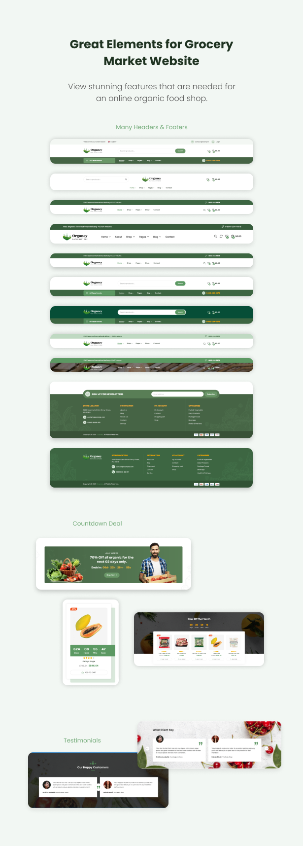 Organey - Organic Food WooCommerce WordPress Theme