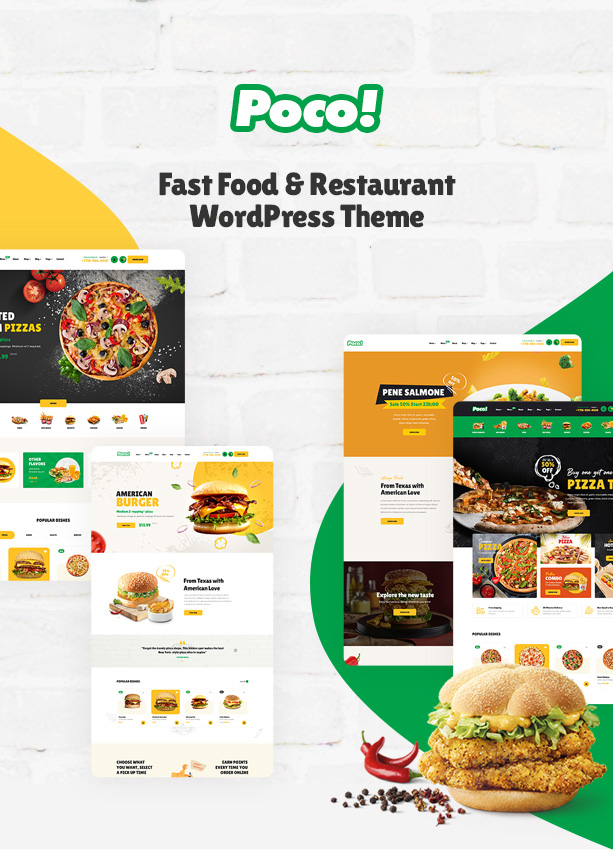 Poco - melhor tema de restaurante de fast food wordpress