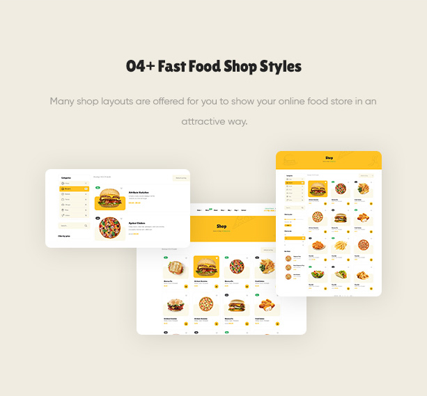 Poco - wordpress food shop theme - Fantastic Shop Pages