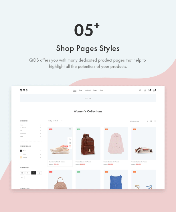 QOS - Fashion Shop eCommerce WordPress Theme - Numerous Fantastic Shop Pages