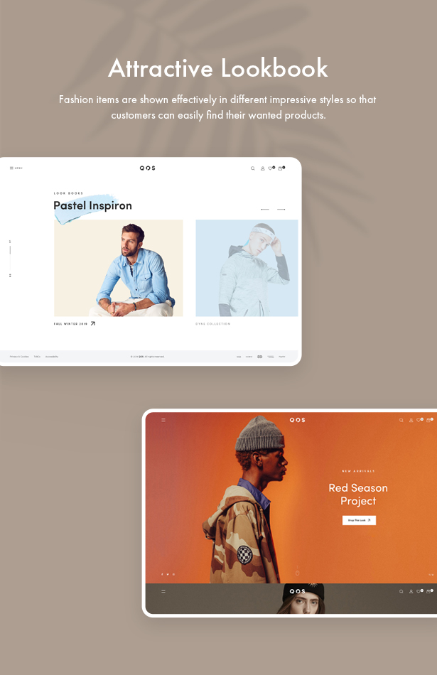 QOS - Fashion Lookbook eCommerce WordPress Theme - Image Fashion Lookbooks