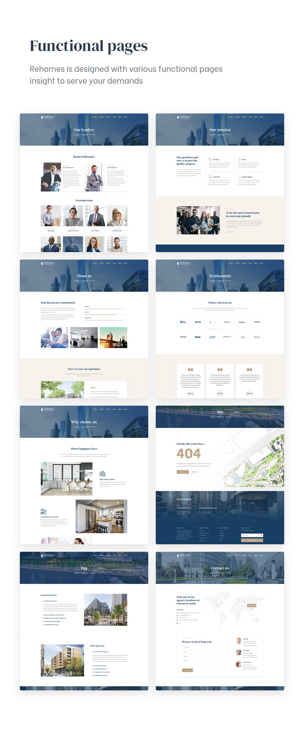 Rehomes - Real Estate Group WordPress Theme