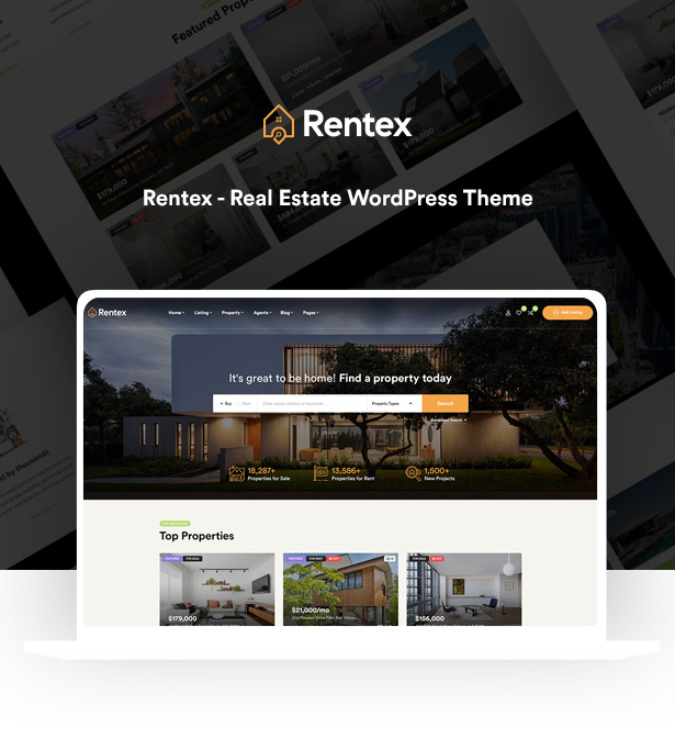 Rentex - Real Estate WordPress Theme