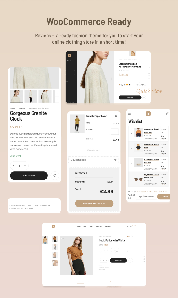 Reviens -  Fashion WooCommerce WordPress Theme