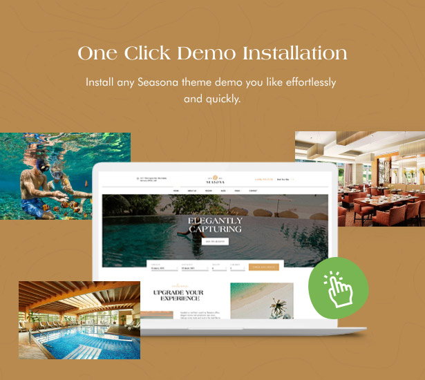 seasona - hotel resort booking wordpress theme - demo installation