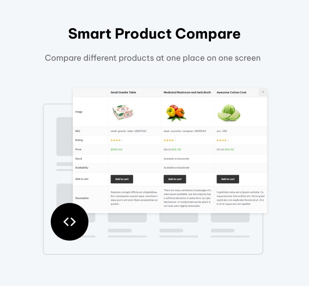 Shopio Multipurpose WordPress Theme Product Compare