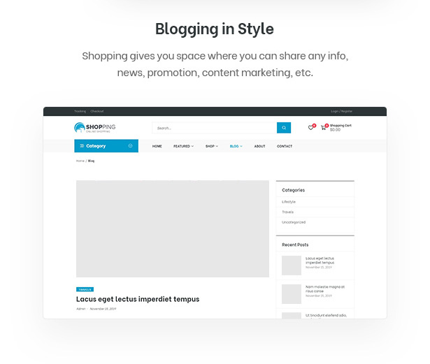 Shopping - WooCommerce WordPress Theme