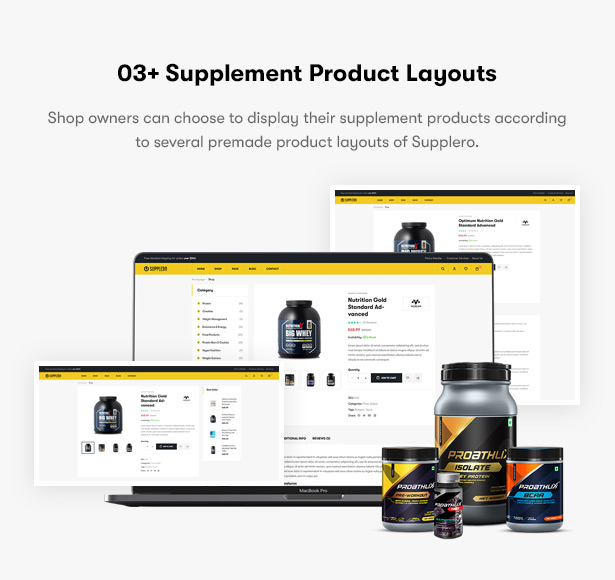 Supplero - Supplement Store WooCommerce Theme