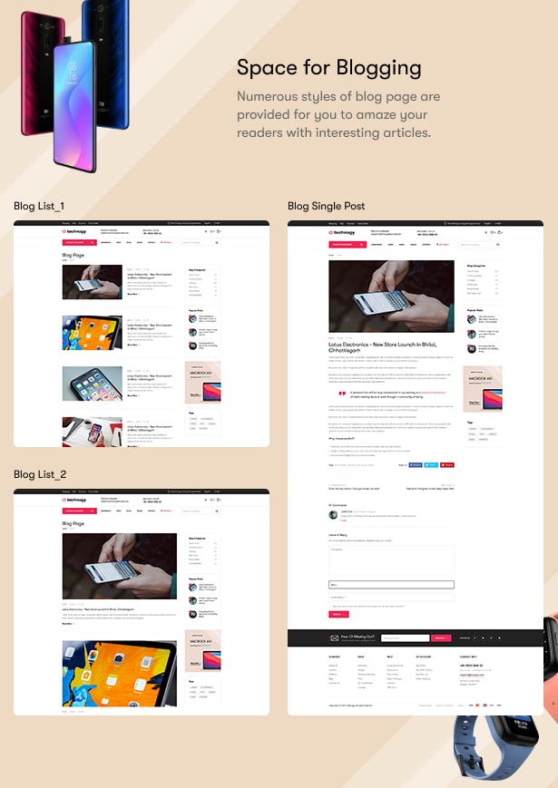 Technocy - Electronics Store WooCommerce Theme - Blog Page