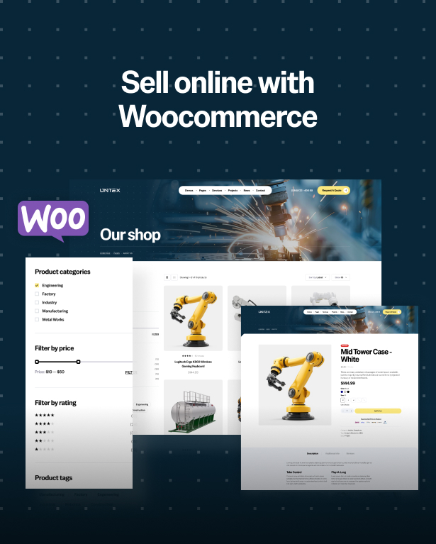 Untex - Factory & Industrial WordPress Theme