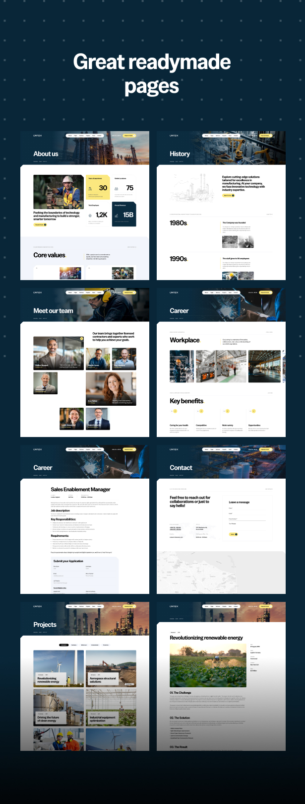 Untex - Factory & Industrial WordPress Theme