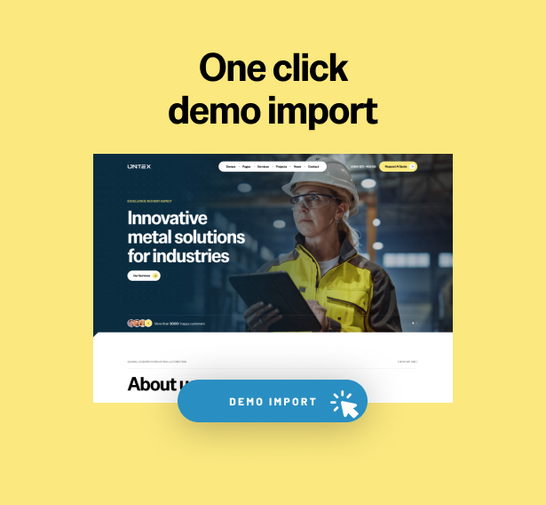 Untex - Factory & Industrial WordPress Theme